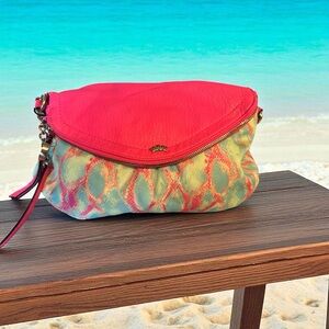 Juicy Couture Vintage Pink and Green Shoulder Bag